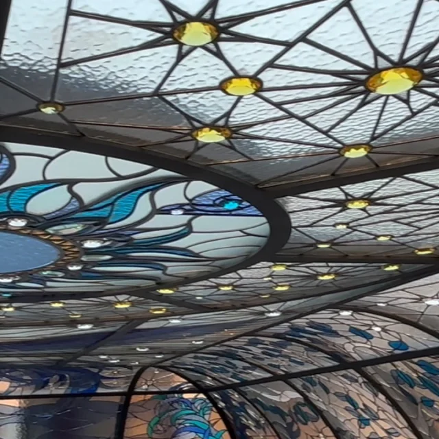 Part 17 : Installation of Stained Glass Dome by firta glass team.